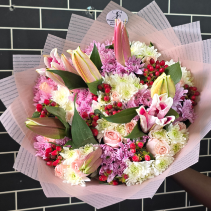 Pink Lilies