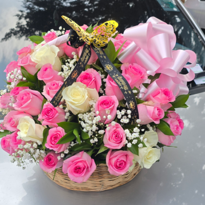Basket Flower Bouquet